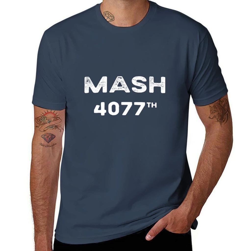Mash 4077 Doctors and Students Gift T-Shirt Men T Shirt Cotton 100% Graphic T Shirts for Man T-Shirt