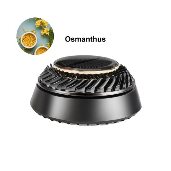 Solar Car Air Freshener Automatic Rotatable Long Lasting Fragrance Air Purifying Auto Aromatherapy Diffuser Ornament Car Interior Accessories