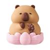 Украшение для мониторов компьютера Мультяшная капибара Фигурки животных Игрушка для экранов компьютеров Клавиатур Приборных панелей Декорации
