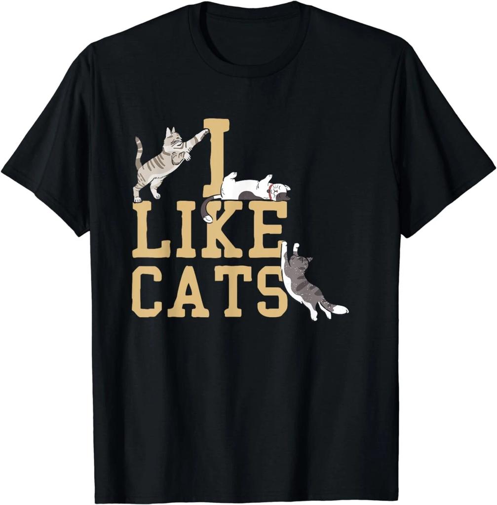 I Like Cats | Pets Animals | Kitten Cat Owner Gift Unisex T-Shirt