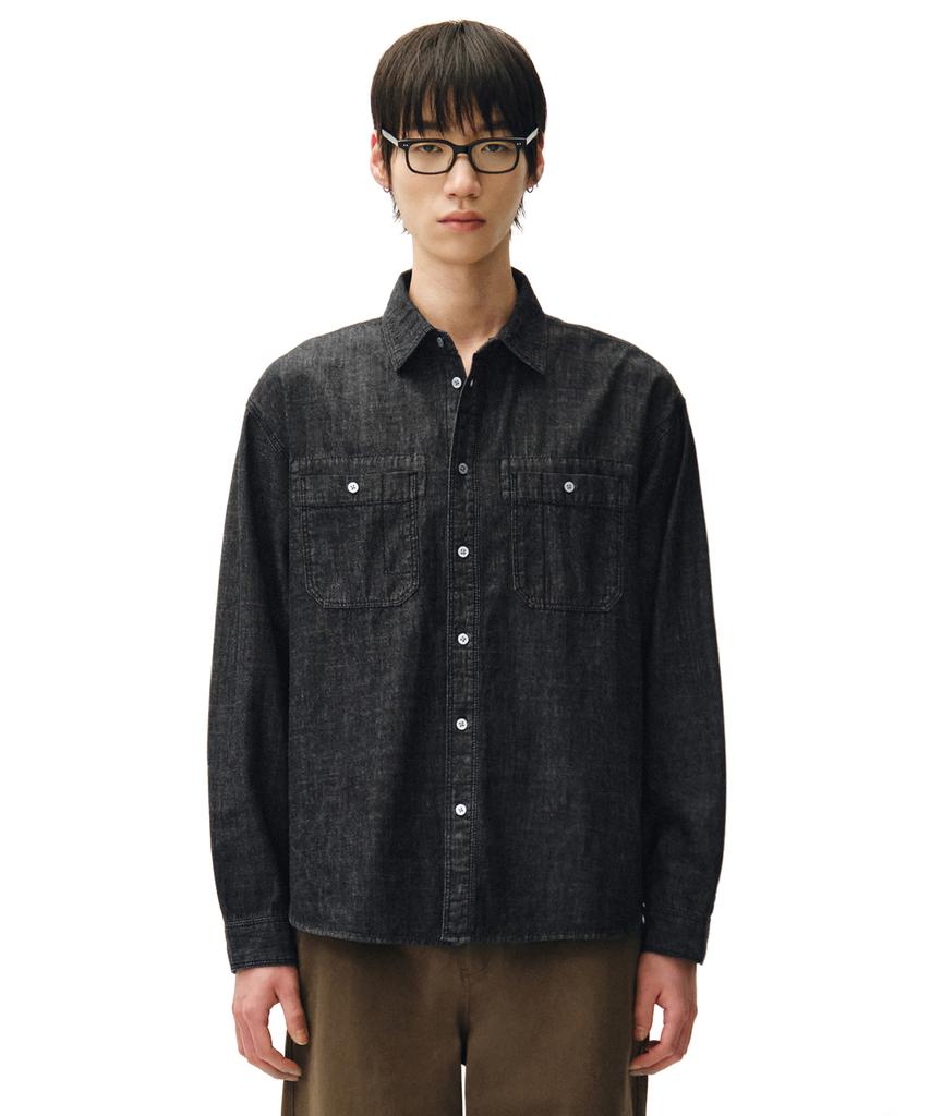 DECET Relax Work Denim Shirts Dcsh014Black