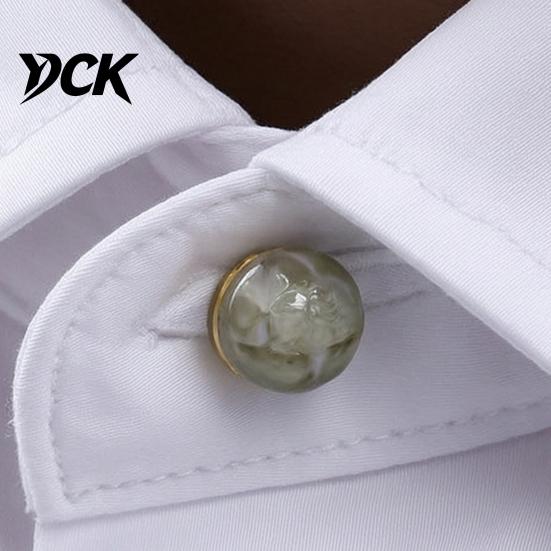 Durable Pearl Button Replacements Covers, Decorative Ripples Detachable Clip on Covers Luxury Metal for Women Men Shirts Blouses Dresses & DIY Sewing