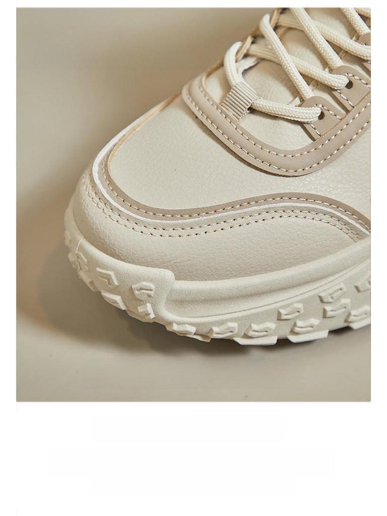 Корейские высокие туфли для пап на толстой подошве INS: Весна 2025 Новые студенческие беговые и увеличивающие рост спортивные кроссовки Q036