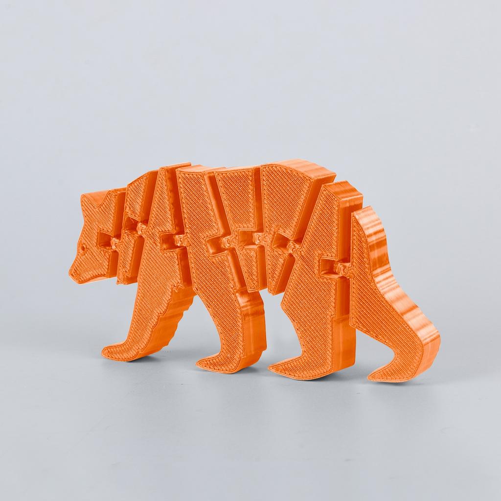 3D-печатный медведь 3D-печатный шарнирный червяк игрушка для взрослых и детей игрушка таинственный медведь