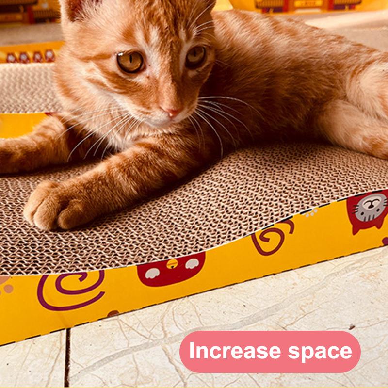 Cat Scratcher Toys Pet Scratching Board Corrugated Cardboard Pad Grinding Nails Interactive Protecting Furniture Cats Toys
