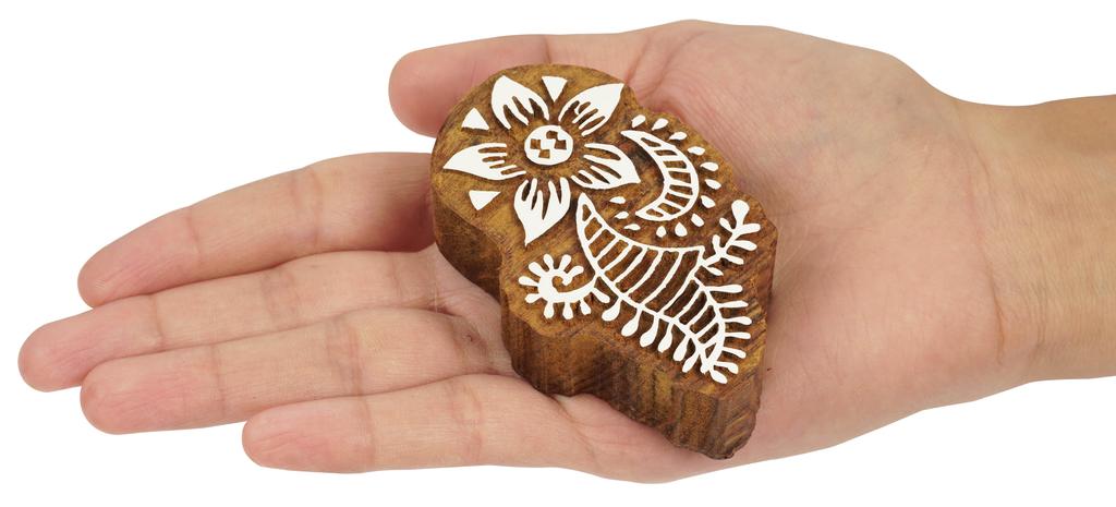 IBA Indianbeautifulart Текстильный печатный блок птица ручная резьба деревянный штамп дерево