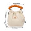 French Styl Soft Cloth Shoulder Bag With Handle Drawstring Crossbody Bag Underarm Pouch Handbag Casual Outing