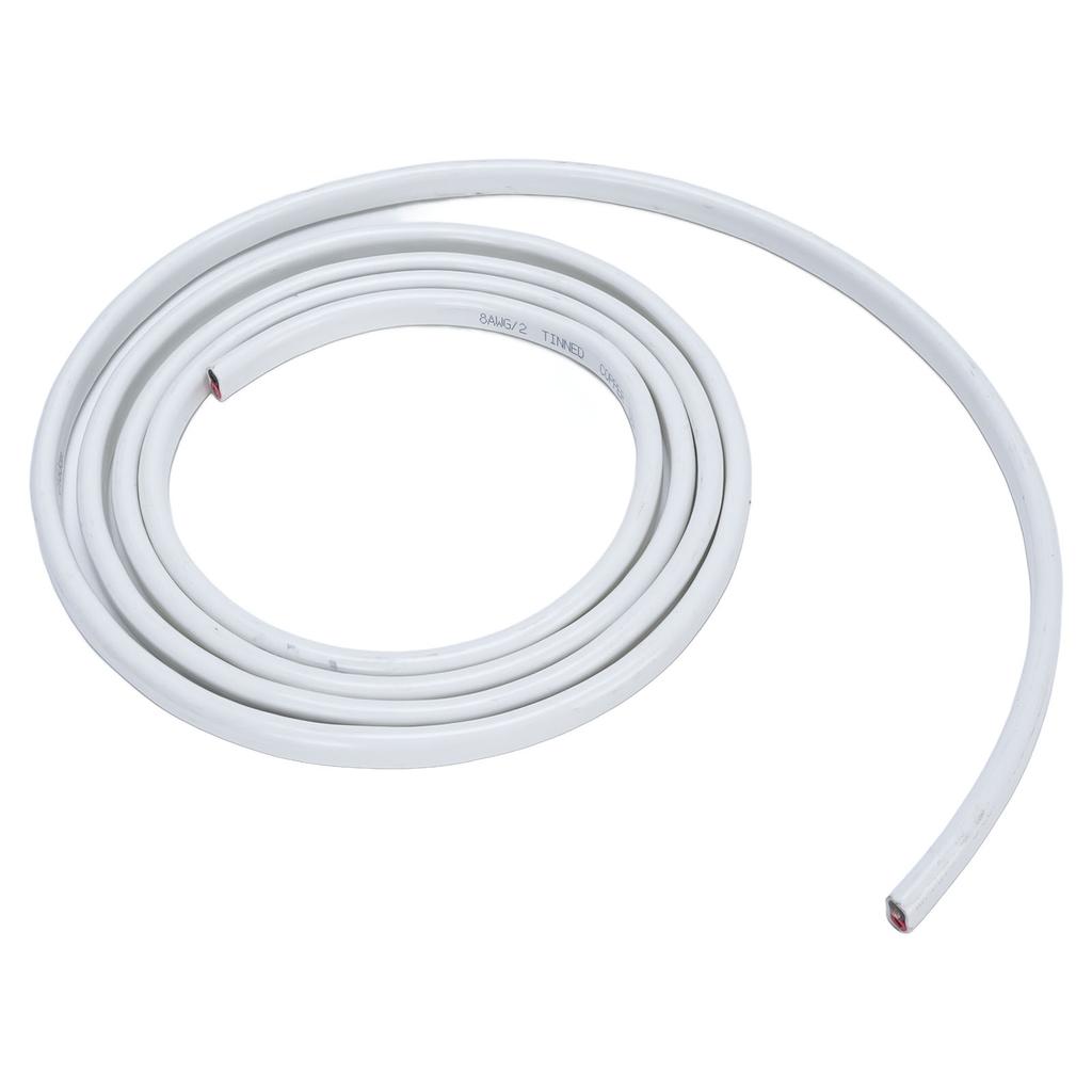 8 Gauge Marine Wire 10ft OFC Insulation Cable 2 Core Stranded PVC Boat Electrical Wire 600V for Automotive RV Yachts