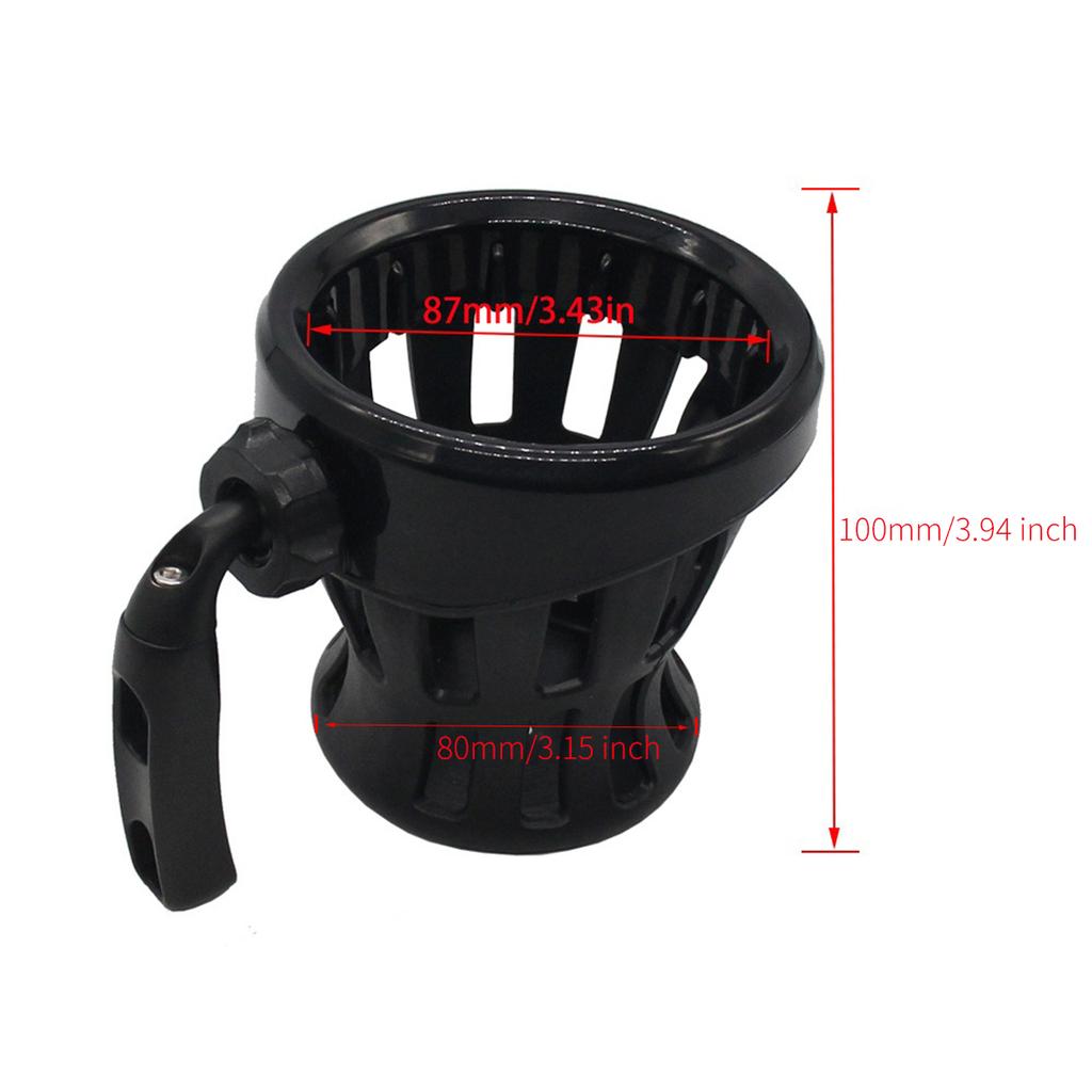 Universal Motorcycle Cup Holder, Adjustable Scooter ATV Water Bottle Handlebar Drink Cup Holder Mount Cage for Bike and Motorcycles