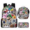 Mario Mario Mario Primary and Secondary School School Bag Children's Backpack Cartoon Backpack