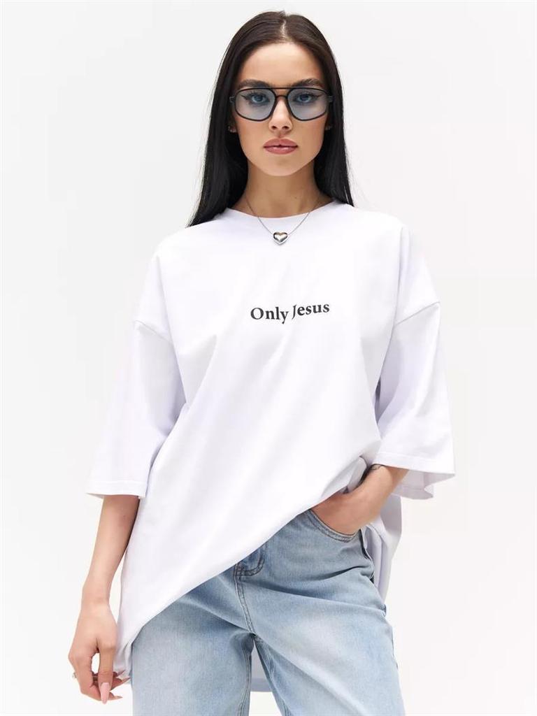 Универсальная футболка оверсайз из 100% хлопка с простым принтом, с коротким рукавом, из плотной ткани, повседневный летний топ