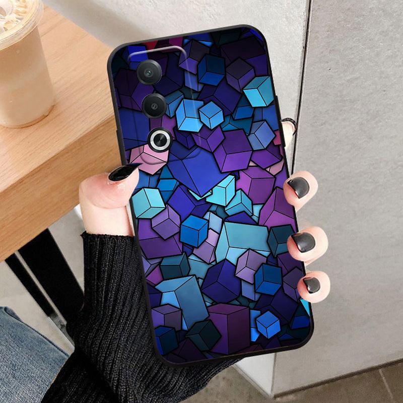 Чехол для OPPO A80 5G Модный чехол с принтом Ударопрочный Мягкий чехол-оболочка из ТПУ-силикона Для телефона OPPO A3Pro K12X 5G Чехол