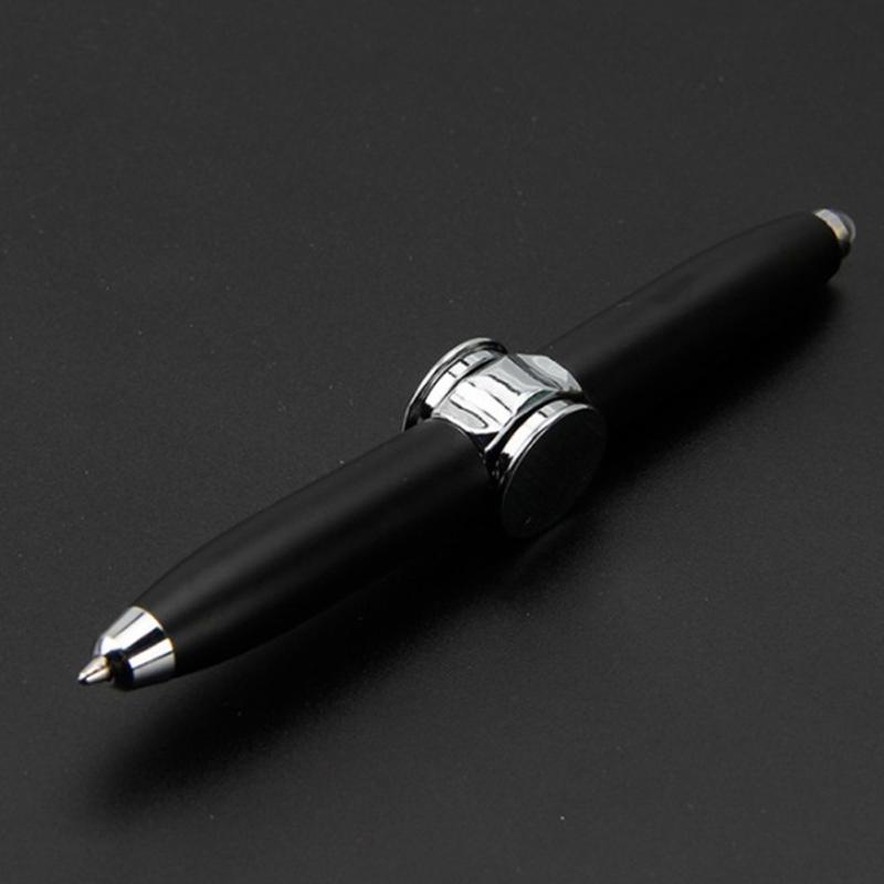 Ручная вращающаяся ручка со светодиодной подсветкой, игрушки, шариковая ручка, подарок