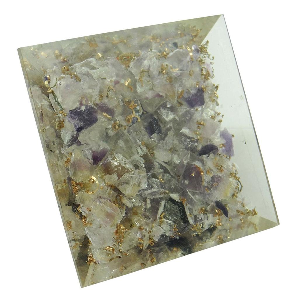 Harmonize Черный турмалин оргоновая пирамида Исцеляющий кристалл ЭМП Защита Медитация Йога Генератор энергии с медной чакрой Symobol Home D cor