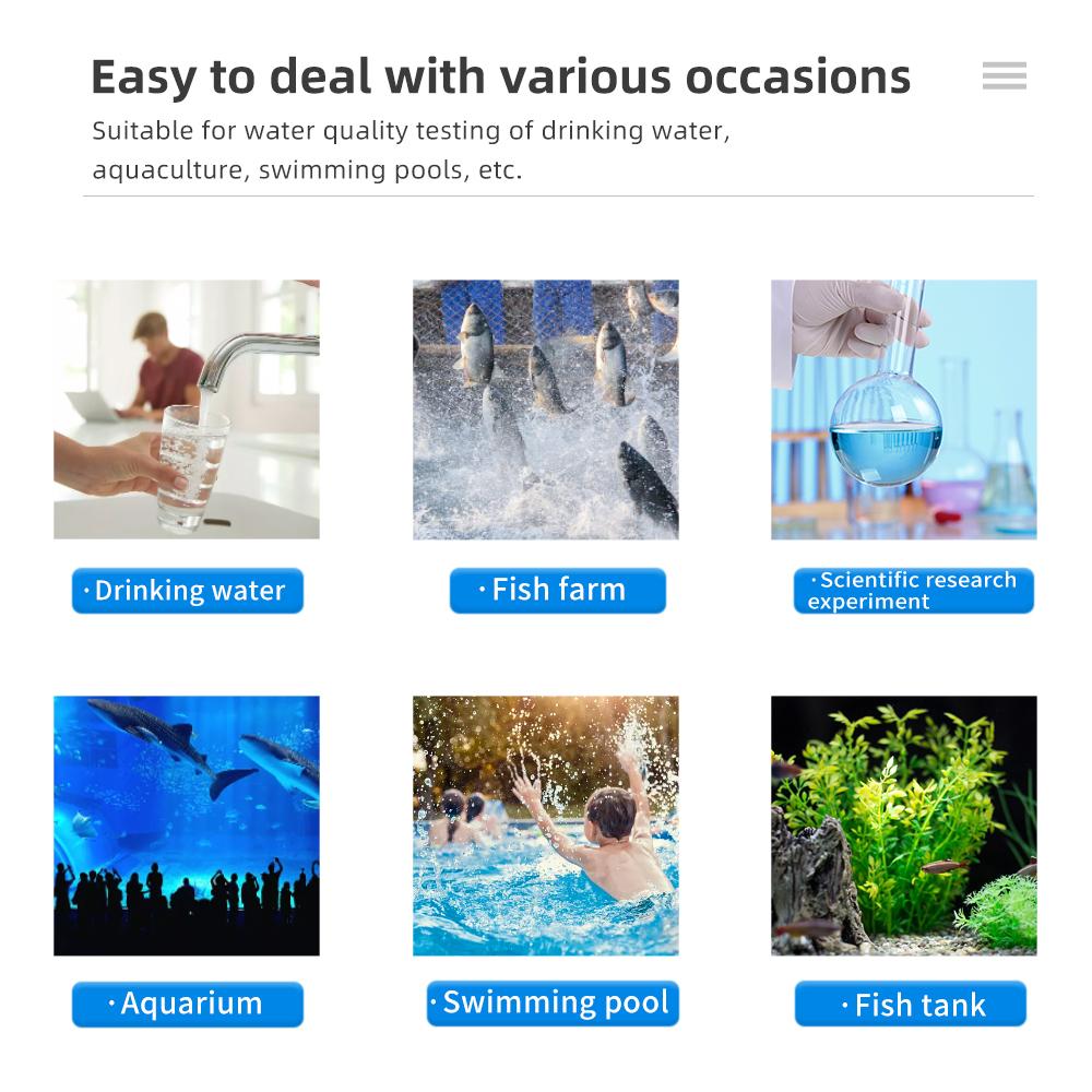 Многофункциональный 7 в 1 тестер качества воды PH EC TDS ORP CF Humiity Temp Meter Цифровой анализатор воды Smart Monitor APP Control