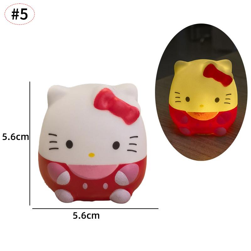 Vinyl LED Night Lights Birthday Gift Kitty Cartoon Night Light LED Decoration Desktop Ornament Birthday Gift