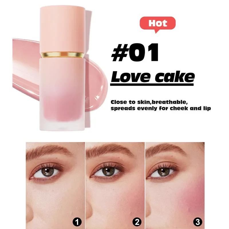 1Pc Blush Liquid Cute Makeup for Women Daily Use All Skin Types Waterproof Blush Stick Cosmetics Blush Palette Makeup Blushes