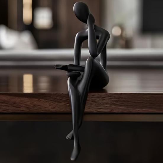 3D-печатные фигурки-мыслители, украшения, минималистичные абстрактные скульптуры для декора дома, офиса, книжной полки, скандинавский стиль, литературные подарки