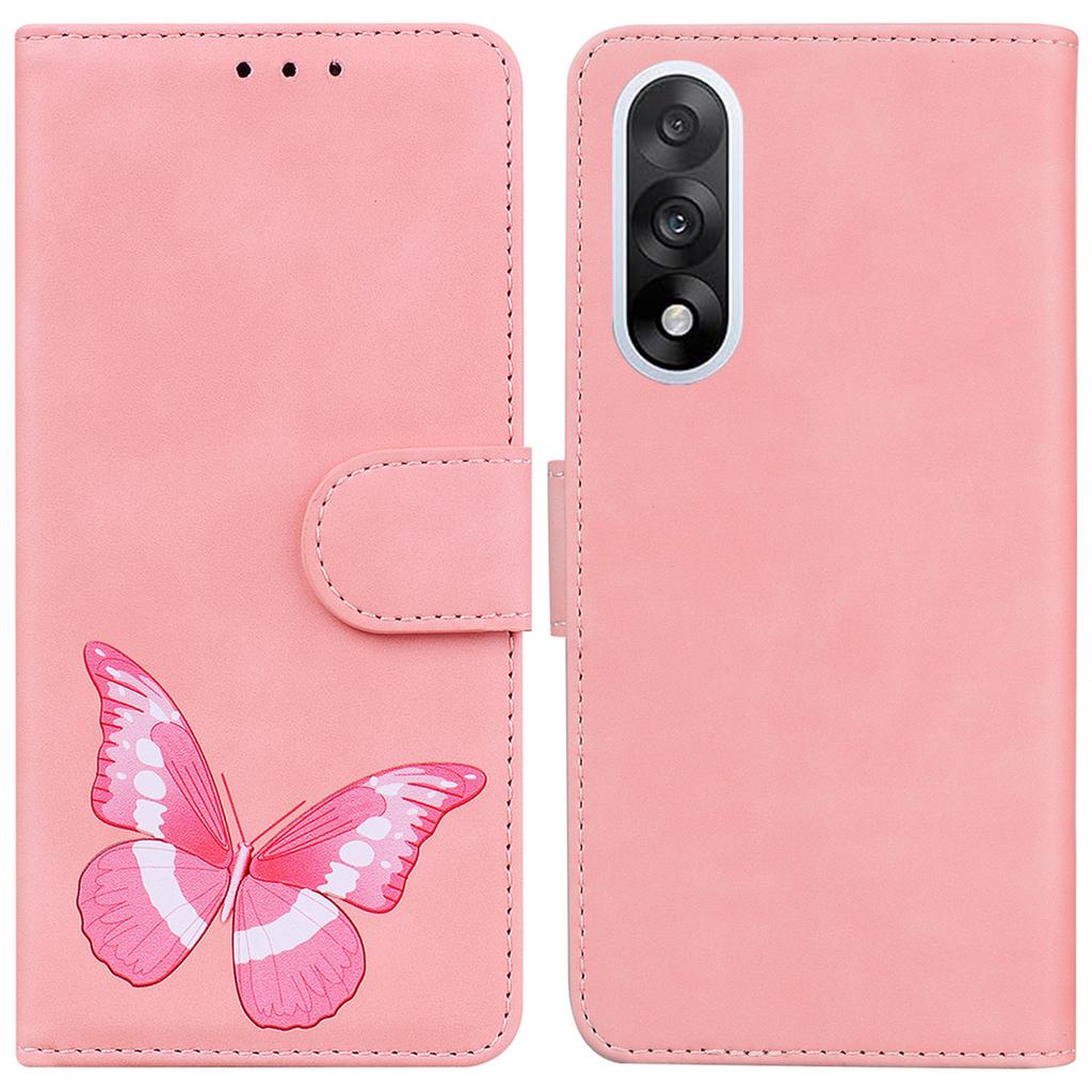 For OnePlus Nord 5 5G Stand Case PU Leather Phone Cover Butterfly Printed