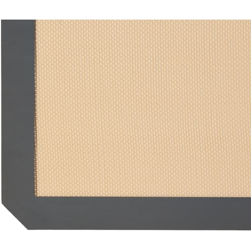 Basic Silicone Baking Mats, Set of 3, Rectangular, 41.9cm L X 29.5cm W, Beige/Gray