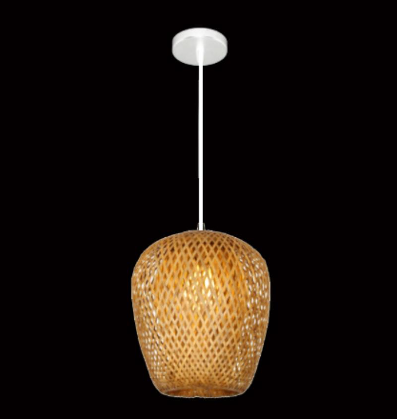 Handmade Wicker Hanging Lamps Rattan Pendant Light Bamboo Weaving Lamp Pendant Light Outdoor Pendant Lighting Hanging