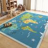 Детский мультяшный ковер с иллюстрацией, домашний декор, противоскользящий коврик для пола для гостиной и спальни, не линяющий, грязеотталкивающий
