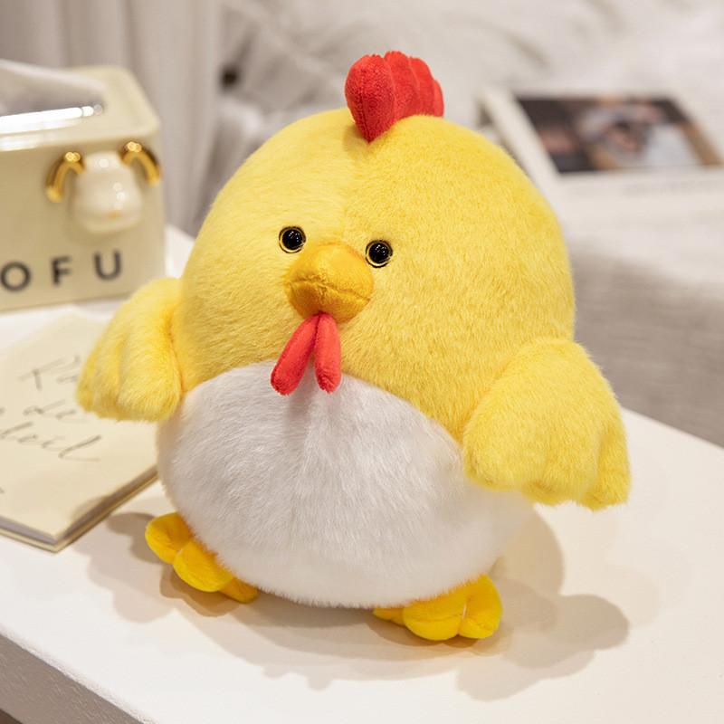 Interactive Chicken Plush Toy With Pp Cotton Fill For Kids Playroom And Sleep Support