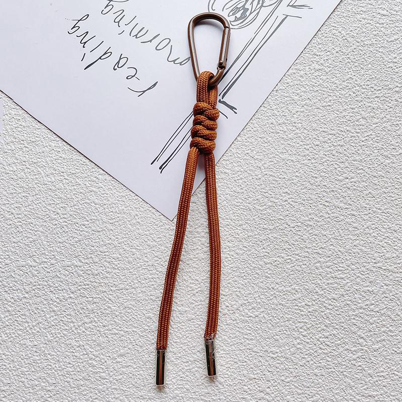 Нейлоновый брелок из плетеной вручную веревки, Y2K мода, подвеска для сумки, украшение, сделай сам, красочная подвеска, подарок