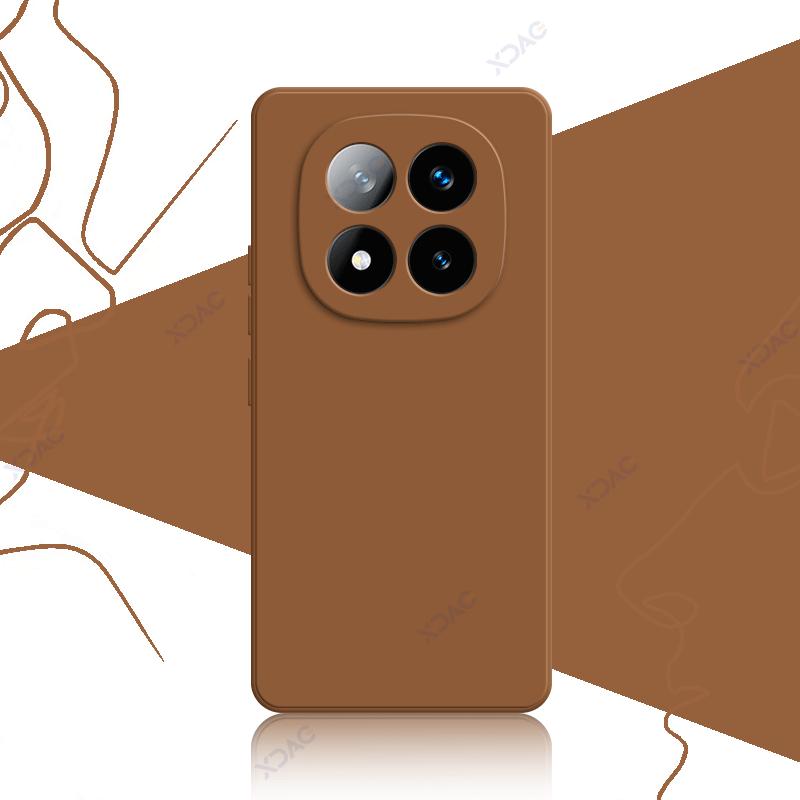 Чехлы для телефонов Redmi Note 14 Pro Plus 5G Мягкий квадратный жидкий силиконовый чехол-накладка RedmiNote14ProPlus Anti-fall Coque Bag