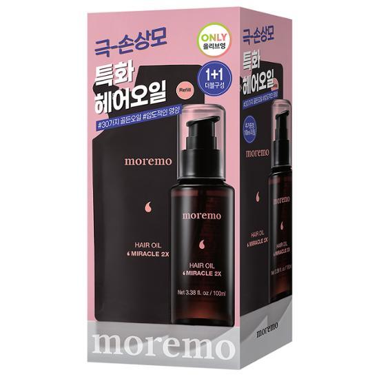 MOREMO Hair Oil 2X 100ml Special (+ 100ml Refill Included)