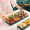 Minai Divided Glass Snack Platter
