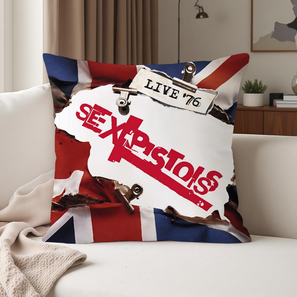 Band Sex P-Pistols-S Pillow Case Suitable For Bedrooms Living Rooms Cars Home Decoration