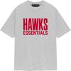 Футболка Hawks Светло-серый меланж Унисекс Топы 125AL244109F