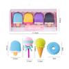 4Pieces/Boxes Kawaii Lollipop Sweety Ice Cream Student Stationery School Office Supplies Children Erasers For Kids Pencil Eraser