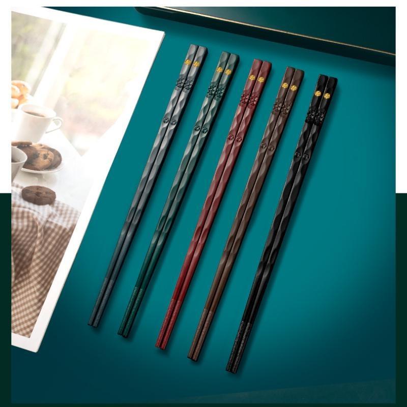 5 пар/кор. китайские палочки для еды, палочки для суши, набор многоразовых палочек для еды, аксессуары для домашней кухни