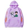 Hunter X Hunter Япония Аниме Мужчины Женщины Толстовки Harajuku Gon Killua Принт Плюс Размер Толстовка Унисекс Осень Зима Уличная одежда