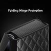 Luxury Pu Leather Lozenge Patterns Hinge Protector Cover For Samsung Galaxy Z Flip 4 Z Flip 3 All -Inclusive Case For Z Flip 3 4