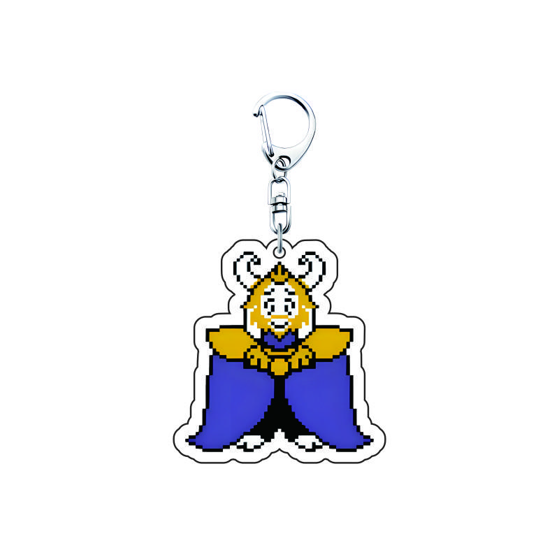 Игра Undertale Пиксельный брелок 6см Акриловый Санс Флоуи Папирус Азриэль подвеска машина брелок сумка аксессуары аниме подарок