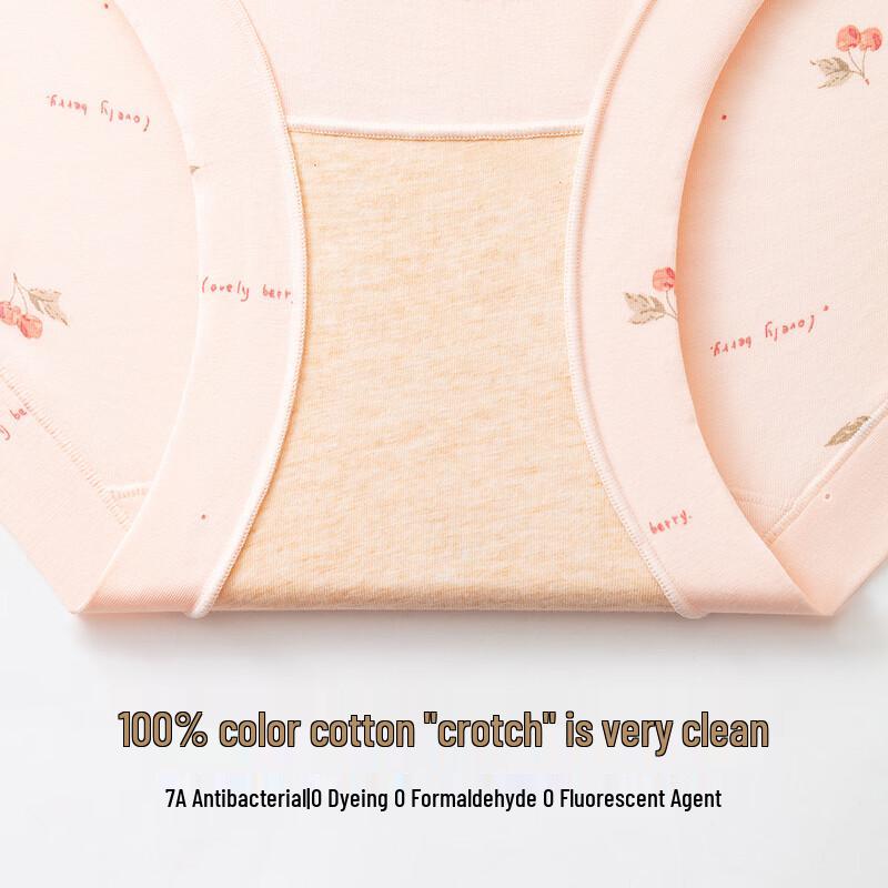 Dingguagua Женские трусы-слипы 7A из антибактериального хлопка с высокой посадкой (3-Pack)