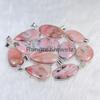 Pink Opal Pendant Sterling Silver Pendant Pink Stone Pendant Bezel Pendant Sterling Silver Brass Pendant Necklace Pink Opal Gemstone Pendant