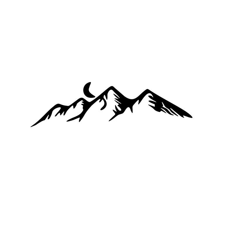 Горная Луна На открытом воздухе Персонализированное Автомобильное Зеркало Заднего Вида Зеркало для Макияжа Декоративные Наклейки Шлем Кружка Ноутбук Сотовый Телефон Милый Мини