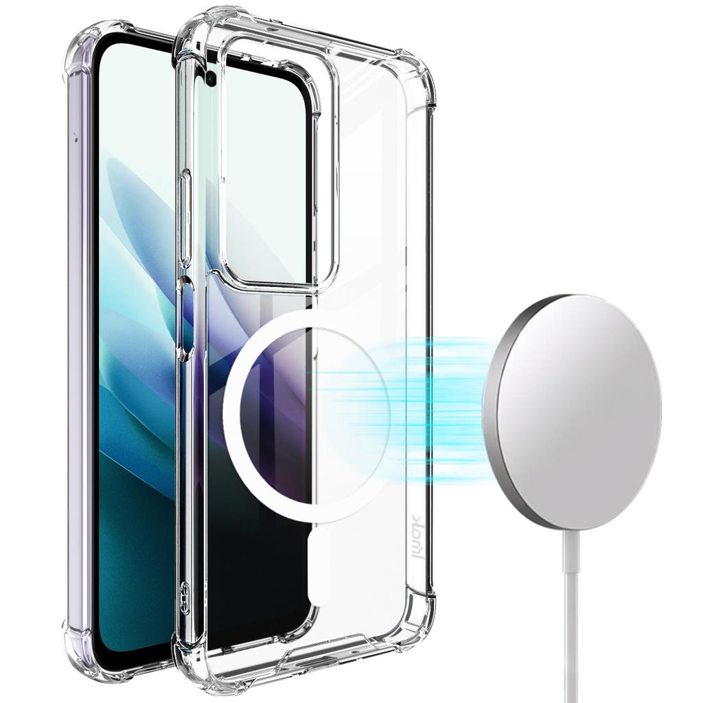 For Redmi 15 4G 5G Phone Case IMAK Shock-resistant Soft Space Magnetic Case