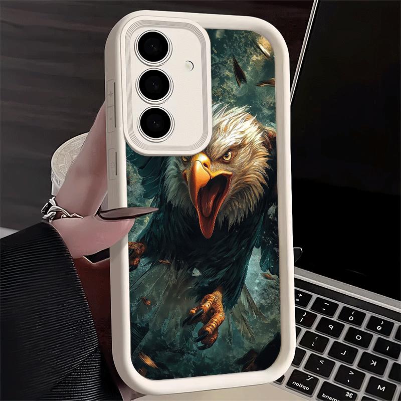 Phone Case for Samsung Galaxy S26 S25 Ultra S24 FE Bald Eagle Cool Shell S23 Plus S22 + S21 S20 5G Soft Silicone Funda