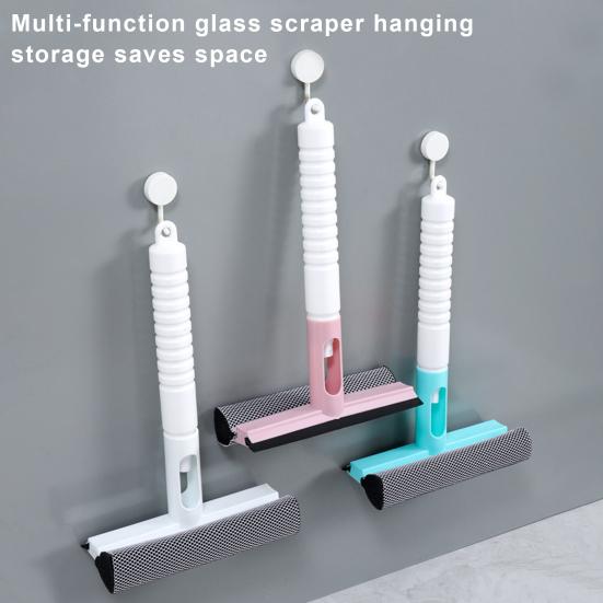 Ракель для оконного стекла с распылителем воды, нескользящая ручка, подвесное хранилище, многофункциональное чистящее средство 3-в-1
