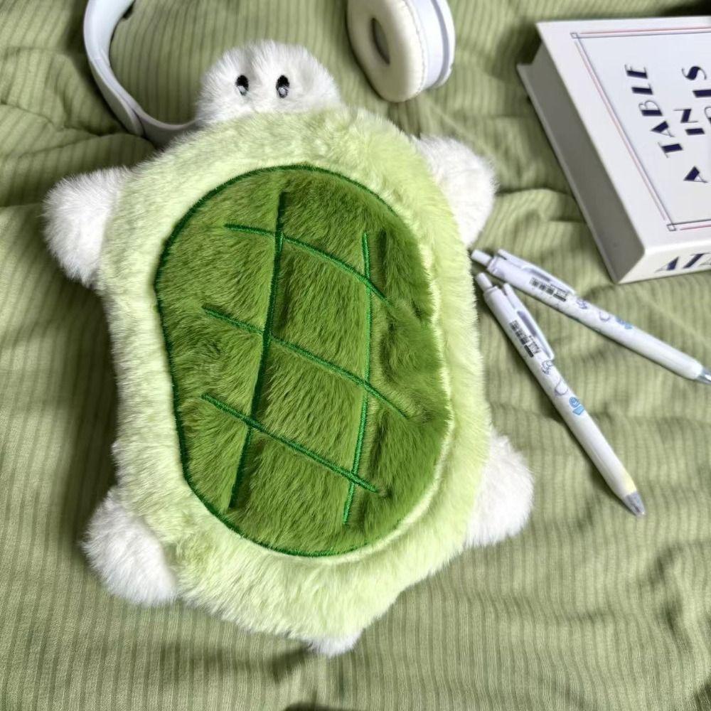 Little Turtle Pen Bag Large Capacity Stationery Organizer Cute Stationery Bag  Students