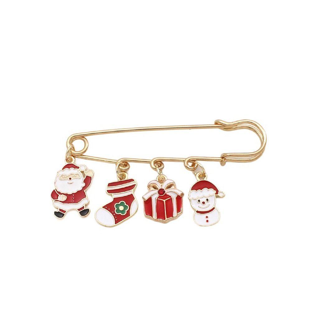 Buckle Bag Decoration Tightening Christmas Brooches Dress Shawl Clips Safety Pins Waistband Pin
