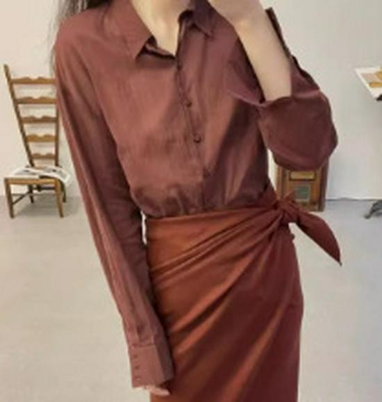 West Minor Элегантная Ретро Миди-юбка Асимметричного Кроя с Завышенной Талией