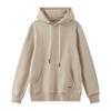 Японский простой легкий верблюжий цвет слоновой кости худи для мужчин и женщин