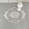 Овальная подставка в европейском стиле, ретро, винтажная, кружевная, вышитая, подставка для блюда, салфетка для стола, кухонная подставка под чашку, подкладка для обеденного стола, тканевая салфетка для декора
