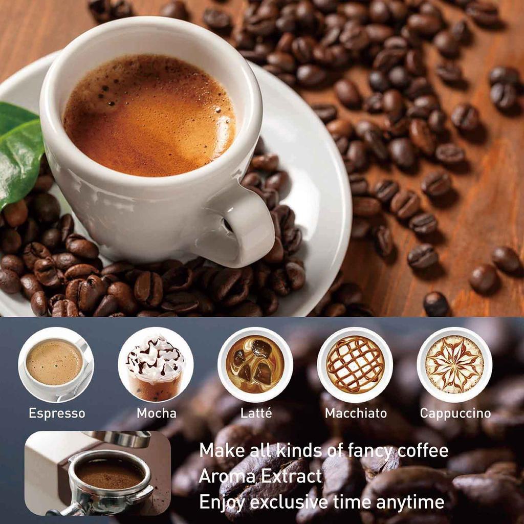 RAF Espresso Machine Home Small Semi-automatic High Pressure Steam Frothing Office Coffee Machine Espresso Machines Coffee Pot W